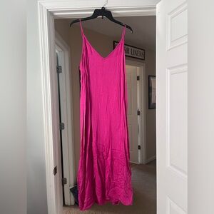 Pink maxi dress